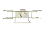 1 Each | Disposable Glove or Tissue Box Holder, Wire Rack, Wall Mounted Universal Box Holders, for Larger Sized Single Boxes, White - 1 Glove Box Holder