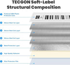 5000 Pieces of 58 kHz Acousto-Magnetic (AM) Security Tag Labels, Compatible with 58 kHz EAS Systems. Features Simulated Barcodes
