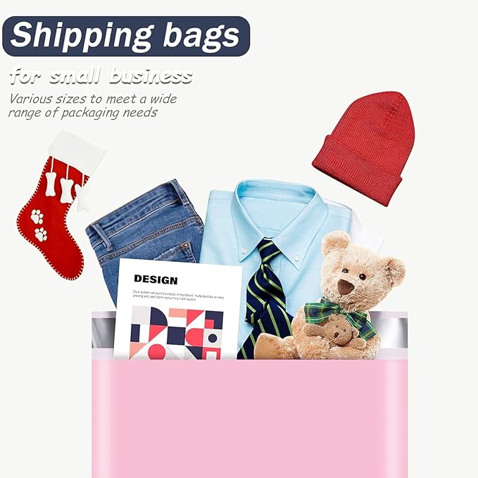 Large Poly Mailers 24x24 Inch 200PCS, 5-Layer Self-Seal Large Waterproof Shipping Bags for Clothes, Books, Mailing, E-commerce Packaging,Tear-Proof Shipping Envelopes Poly Bags for Business