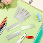 72 Pieces Clear Plastic Adhesive Shelf Tag & Price Label Holders for Supermarket, School, Library, Mailbox & Storage Bins(4 x 1 Inch)