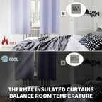 BGment Room Darkening Curtains 45 Inches Long - Grommet Thermal Insulated Drapes Window Treatment Curtains for Bedroom, 2 Panels, 52 x 45 Inch, Lavander