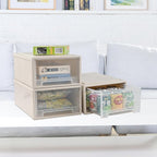 13 Quarts 3 Packs Plastic Stacking Storage Drawers, Plastic Storage Drawer Unit
