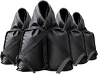 Set of 4 Sand Bags(160lbs) with 1680D Heavy Duty Fabric and Double Sewing Line and Zipper Perfect for Outdoor Gazebo Canopy Leg Umbrella Tent Carport Weights (Black)
