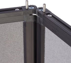 Panel Displays, 6 Panels - Grey Hook & Loop Receptive Fabric - 70-7/8" Tall
