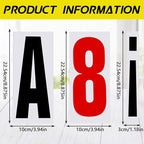 Jecery 400 Pcs Marquee Sign Letters Flexible Plastic Letters on Flexible Panel for Outdoor Black Board Portable Sign Numbers Punctuation for Letter(8 7/8 Inch)