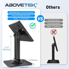 AboveTEK Anti Theft Desktop Kiosk Tablet Security Stand, Compatible with 10.2 and 10.5" Tablets Black
