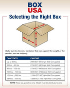BOX USA 12 x 12 x 60 Corrugated Cardboard Boxes, Tall 12"L x 12"W x 60"H, Pack of 10 | Shipping, Packaging, Moving, Storage Box for Home or Business, Strong Wholesale Bulk Boxes
