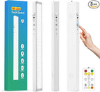 160LEDs Touch-Control Under Cabinet Lighting w/4000mAh Battery, Cordless Motion Sensor Under Counter Lights for Kitchen, Magnetic Rechargeable Closet Lights - 3Pack/White, 2025 Fall