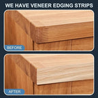 PATIKIL Birch Edge Banding, 2 Inch x 250 ft Wood Veneer Tape Pre-glued Flexible Plywood Edge Banding with Hot Melt Adhesive for Furniture Restoration