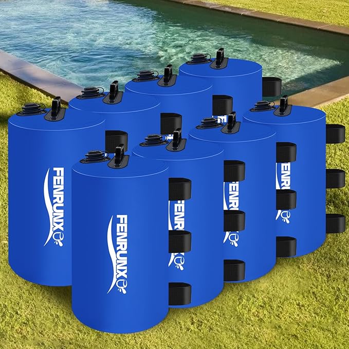 Canopy Water Weight Bag,176 LBS Gazebo Tent Water Weights Set of 8 Leg Weights for Carport, Pop Up Canopy,Tent,Gazebo,Blue