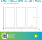 Ghent 48"x96" 3-Door Outdoor Enclosed Vinyl Bulletin Board, Shatter Resistant, with Lock, Satin Aluminum Frame - Caramel (PA34896VX-181), Made in the USA