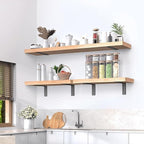 Heavy Duty Shelf Brackets 8 Inch (6 Pack), Rustic L Floating Shelf Brackets, Wall Shelf Bracket for DIY Decorative with Mounting Hardware