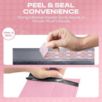 Light Pink 12.5x19.5 Inch Large Poly Bubble Mailers #6 | Padded Envelopes with Self Seal | Air Lined Cushioned Bubble Mailer | Usable Size 12.5x15 | 100 Pack Bulk | Lightweight shipping Bags