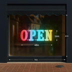 48"x16" Large Open Sign Led for Buisness with Remote Smart APP - Timer and Adjustment Brightness &Color, Open Closed Sign for Bar Store Restaurant Office Hotel Salon
