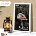 VCK 14x24 Picture Frame Set of 5,Exclusive White Woodgrain Poster Frame with Polished Plexiglass, Wall Hanging