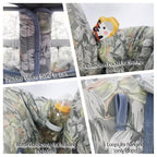 Shopping Cart Cover for Baby boy Girl, Multi-in-1 Cart Covers for Babies, Soft Padded Infant High Chair Cover, Machine Washable, Grocery cart seat Cushion Cover Grey Leaves