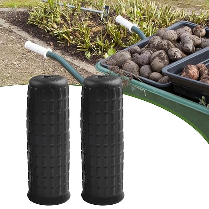 2 Pieces Garden Wheelbarrow Handles Handlebar Grips, Directly Replace, Anti Slip, Weatherproof Handle Wraps for Trolley Carts