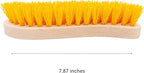 Scrub Brush - Stiff Bristle Brush for Deep Cleaning, Nylon Brush with Hard Bristle, Utility Hand Brush for Indoor and Outdoor, Wooden Scrubbing Brush, Hard Brush Heavy Duty Boot Hand Scrubber