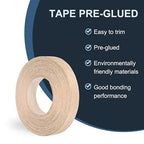 PATIKIL Red Oak Edge Banding, 1 in x 49.2 ft Wood Veneer Tape, Pre-glued Flexible