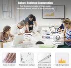 Conference Table,4 Pack Folding Conference Table Flip Top Mobile Training Table,Rolling Meeting Seminar Tables with Caster,Modern Conference Room Tables for 2-10,Seminar Training Table for Office ﻿
