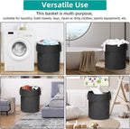 BATTOO 106L Collapsible Laundry Baskets - Foldable Pop Up Hampers for Laundry - Upgrade Oxford Laundry Hamper with Reinforced Handles for Bedroom, Bathroom, Kids Room, Dorm, Travel, Storage Organizer