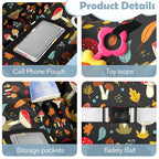 Shopping Cart Cover for Baby Girl Boy 2-in-1 High Chair Water Resistant High Chair Cover w/Phone Pouch Pocket Gender Neutral Cart Cover for Zebra Texture Babies Padded Grocery Cart Cover for Baby
