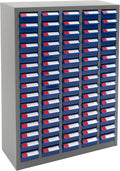 Drawer Storage Cabinet | Storage Cabinet Part Organization Shelves | Bolt and Nut Tool Storage Steel Cabinet | Hardware Organizer and Storage Organization | with Dividers and Labels (Blue)