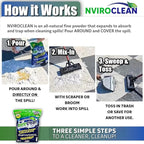 5 LB (Pack of 1) Super Absorbent & Encapsulant Spill Cleanup up to 24lbs, for Home, Commercial, & Industrial Use for Oil, Antifreeze, Food, Paint, Pet Waste, Body Fluids & More
