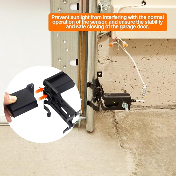 Garage Door Sensor Sun Shade Protector, Magnetic Sensor Protector, Compatible with Sun Shield | Chamberlain,Garage Door Sensors and Liftmaster Garage Door Sensor