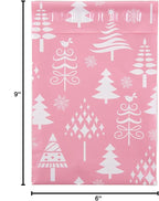 Inspired Mailers - Holiday Poly Mailers 6x9-100 Pack - Christmas Trees (Rose Gold) - Small Holiday Mailers - Cute Packaging Bags for Shipping - Christmas Poly Mailer 6x9