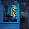 Vertical open sign Vertical Open Led Sign Neon Sign business window light vertical open signs for business (Mix color 1 LARGE SIZE 35x19")