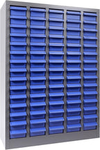75 Drawers Nut and Bolt Organizer, 26x9x35.4 Stainless Steel Parts Cabinet with Shelfs & Labels Bolt Organizer for Workshop Tool & Hardware Storage and Organization (75 Drawers)
