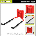 Prime 1 PR1ME 1 Pack Garage Garden Tool Organizer Wall Mount Hooks,Support 33lbs, Heavy Duty Metal Storage Hooks for Power Tool,Hand Tool,Bike,Hoses,Broom,etc