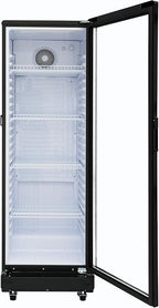 PremiumLevella Glass Door Display Refrigerator 8.5 cu ft Commercial Beverage Cooler Merchandiser