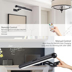 MIOBLUE Rechargeable Picture Lights with Remote,Full Metal Painting Light Display LED Battery Lamp with 3 Lighting Modes, Dimmable Dartboard Light with Timer for Paintings Potrait