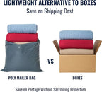 5 Large Shipping Bags 17x24 | Jumbo Poly Mailers for clothes | Strong Thick Mailing Bags with Self Adhesive | Self Sealing Shipping Envelopes