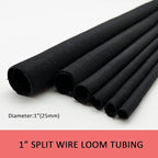 Split Mesh Cord Sleeve Loom Tubing Cable Cover Braided Cable Management Auto Protective Wire Harness Wrap Self Wrapping Woven 1"-16ft