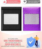 GSSUSA Black Bubble Mailers 8.5X12 Inches 240 Pack, Padded Poly Bubble Mailer, Large padded Envelopes Strong Adhesion Bubble Envelopes,Self-Seal Mailing Envelopes for Small Business,Package Supplies