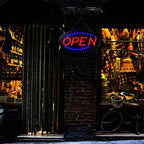 KEBE LED Open Signs for Business, Ultra Bright High Visibility Advertisement Board Electric Display Sign for Bar Hotel Shop Window Glass Door, 19"x10"