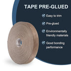 PATIKIL Walnut Edge Banding, 2 Inch x 250 ft Wood Veneer Tape Pre-glued Flexible Plywood Edge Banding with Hot Melt Adhesive for Furniture Restoration