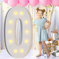 imprsv Light Up Letters, 4FT Marquee Letters for Birthday Wedding Engagement Party Decor, Large Marquee O for Party Decoration Arch Kit Decorations