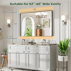 48X32 Black Bathroom Mirror for Over Sink, Metal Framed Vanity Mirror Wall Mounted, Rectangle Mirror for Bedroom Living Room Restroom Entryway, Anti-Rust, HD Tempered Glass