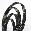 30ft PET Expandable Sleeving Wire Cable Sleeve (2/5", Silver&Black)