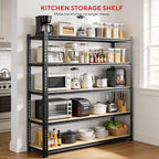 72" H Garage Shelving 3250 LBS Storage Shelves Heavy Duty，5 Tier Adjustable Metal Shelving Unit for Storage Rack Warehouse, Pantry, Closet, Kitchen (72 * 55 * 24)