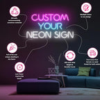 Custom Neon Signs Neon Customizable for Wall Decor Personalized Neon Sign for Wedding Birthday Party Gift Party Bar Game Room Home Business Shop Name Logo Neon Sign