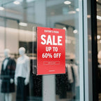 NIUBEE Acrylic Window Sign Holder with Suction Cups 8.5 X 11, Clear Acrylic Frames Glass Door Mount, Displaying Flyers, Notices and Menus, for Office, Store, Home, Restaurant (6 Pack)