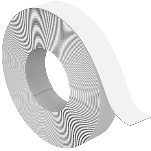 Melamine Edge Banding, 7/8 inch x 50ft roll of Veneer White Edge Banding Pre-glued, Real Wood Tape for Cabinet Repair & Furniture Restoration