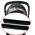 2 Pack 13.38 * 5.51in Armrest Handle Cover,Universal Handle Sleeve Cover Replacement Pushchair Handle Cover Accessory Elastic Dust Proof Protector Sleeve for Pushchair Pram(Black)