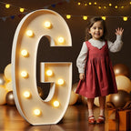 Marquee Letters 4 Feet Tall Large Light Up Letters G Happy Birthday Decorations Marry Me Engagement Party Decor Yellow Light Birthday Decorations Balloon Arch Kit Foam Sign G