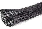 25ft -3/8 inch Cord Protector Cable Sleeve Split Wire Loom Tubing for Power Cord Audio USB Cable, Cord Sleeve Cable Management for TV Computer, Cord Protectors from Pets Chewing,Black